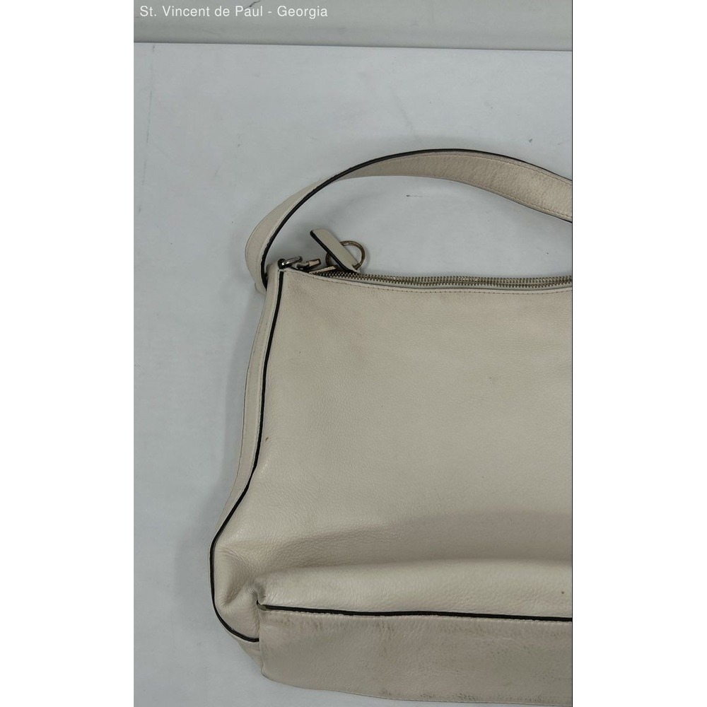 COACH Marlon Hobo Bag Purse Refined Pebble Leather Chalk White W/ Gold Hardware - Picture 10 of 12